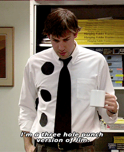 The Office - Three Hole Punch Jim.gif